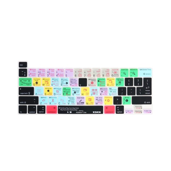 XSKN Ableton Live English Silicone Shortcuts Keyboard Cover Skin for