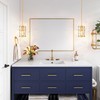 Modern Crystal Pendant Light Fixture 2-Pack Gold Finish Hanging Lighting