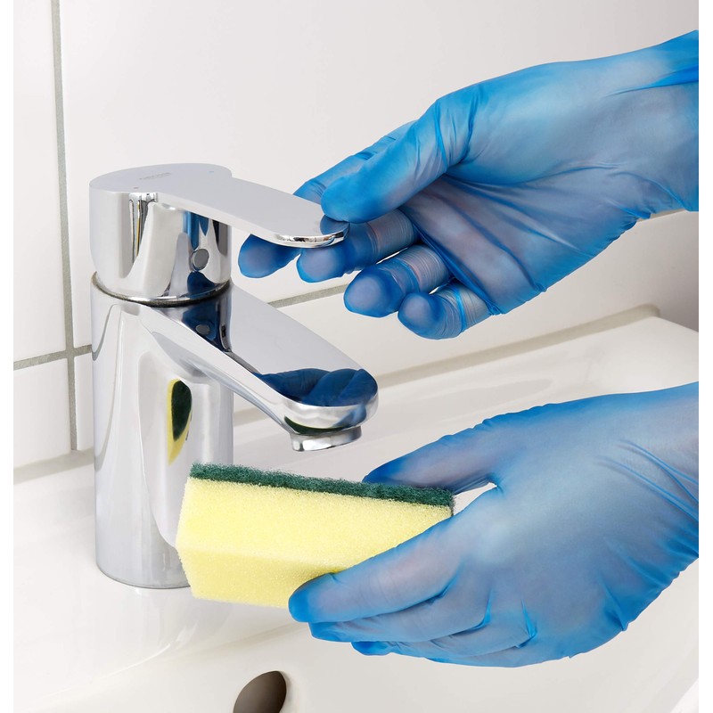 Touchguard Disposable Gloves Clear Vinyl Powder Free Box of 100