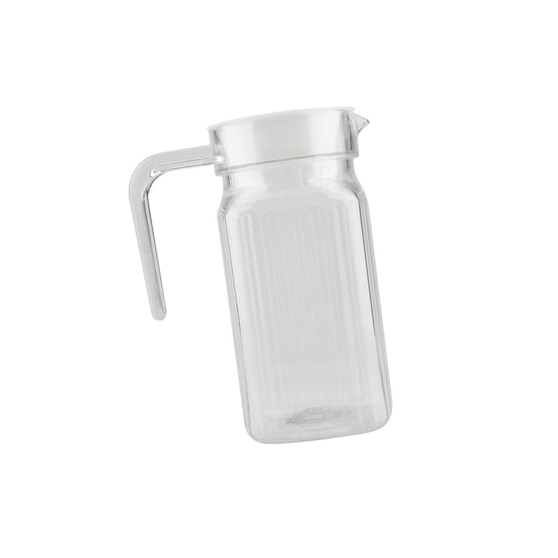 Jarra de Agua Acrílica Transparente con Tapa para Bar, Botella