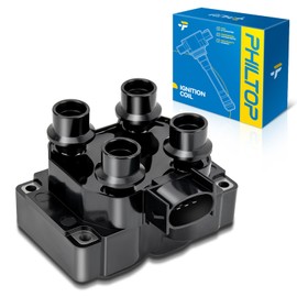 PHILTOP FD487 Ignition Coil 1 Pack Fit for F-150,Ranger,Mustang,Town Car,Grand Marquis,Expedition,Escort,Explorer,Crown Victoria,Mountaineer,E-150 Econoline,Thunderbird,F-250,Cougar,Tracer,Continental
