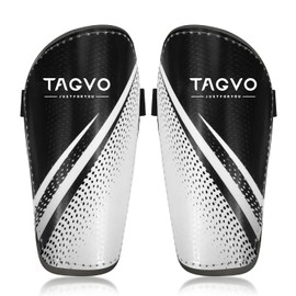 TAGVO Football Shin Guards, Great Performance Soccer Shin Pads for Boys Girls, Kids Youth Lightweight Soccer Equipment with Adjustable Straps