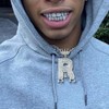 JINAO Gold Grillz for Men 18K Gold Plated 8 Top