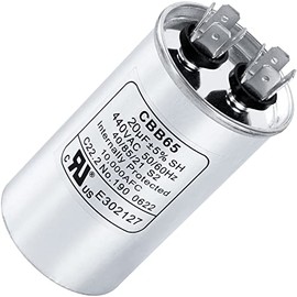 20 uF 20 MFD 370-440 VAC ± 5% Volts (Opciones de 3~80 uF disponibles) Condensador de arranque y funcionamiento CBB65 50/60 Hz AC eléctrico - Compatible con condensador de motor monofásico enfriamiento