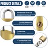 Yaocom 24 Pcs Solid Brass Keyed Padlock, Small Yellow Gym
