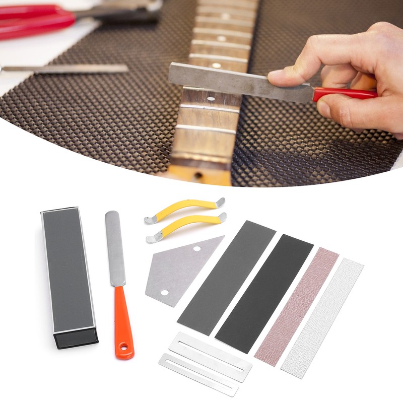 Guitar Luthier Tool Set Levelling Maintenance Repair Kit Accessory for