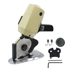 INTSUPERMAI Electric Cloth Cutter Rotary Fabric Cutter Cloth Cutter Cutting Machine with 4.33in(110mm) Blade for Multi-layer Cloth Leather Wool Cutting 110V 120W