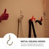 Veemoon Copper Plated Ceiling Hooks 20pcs Metal Screw-in Hooks for