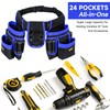 Tool Belt,Magnetic Tool Pouch,27-Pockets Heavy Duty Tool Belts for Men,Detachable