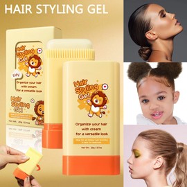 Hair Wax Stick for Kids, Kids Hair Styling Products, baby hair gel, 2-in-1 Design with Built-in Comb, Slick, for Kids Waxes, Moisturizing, Non-Greasy, Easy to Use, Compact and Portable