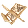 Totally Bamboo – Escurreplatos plegable, capacidad extragrande para máximo almacenamiento,