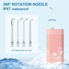 Water Flosser Replacement Nozzles - 360° Rotatable Jet Tips, Durable