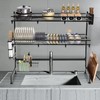 Over The Sink Dish Drying Rack, 2-Tier Multifunctional Over The
