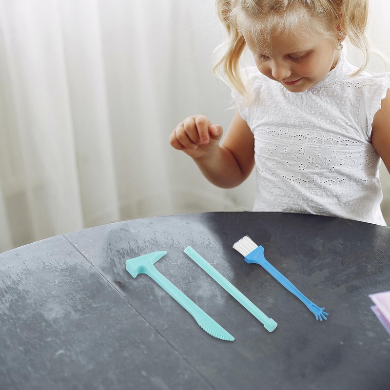 BESTonZON Dinosaur Digging Tools for Kids, Gem Dig Kit Archaeological