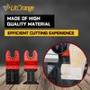 Litorange 16 Pcs Oscillating Saw Blades, Professional Wood/Metal/Plastic Universal Multitool,