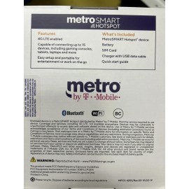 Metro SMART Hotspot NEW not activate
