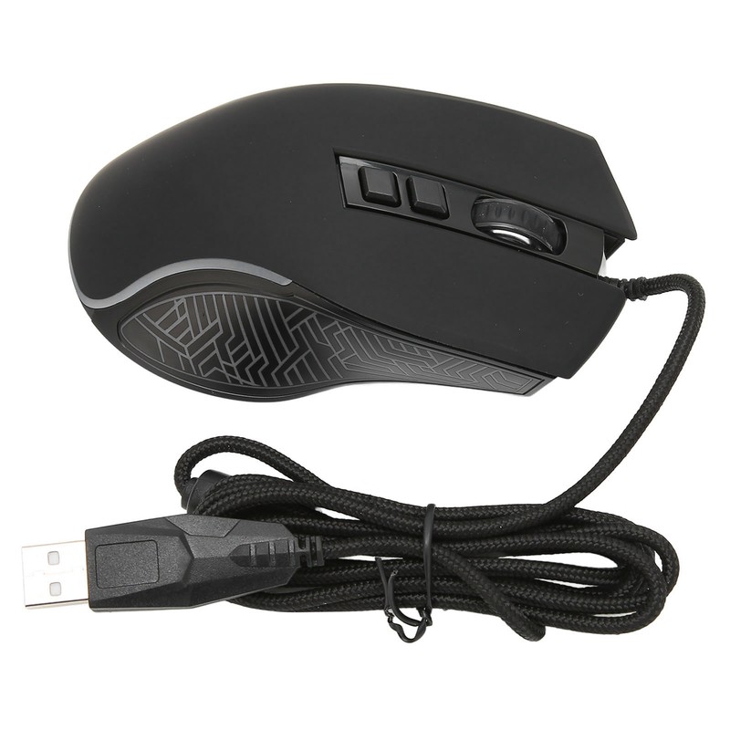 Gaming Mouse USB2.0 4 Adjustable DPI RGB Backlit Ergonomic Design