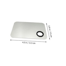 OATIPHO Beauty Makeup Pallet Stainless Steel Nail Palette Reusable Easy to Clean for Professionals