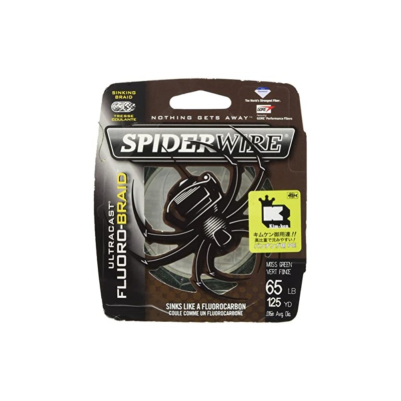 Spider Wire SCFB30G-125 Linea Fluorobraid, 30 lbs, 125 yds