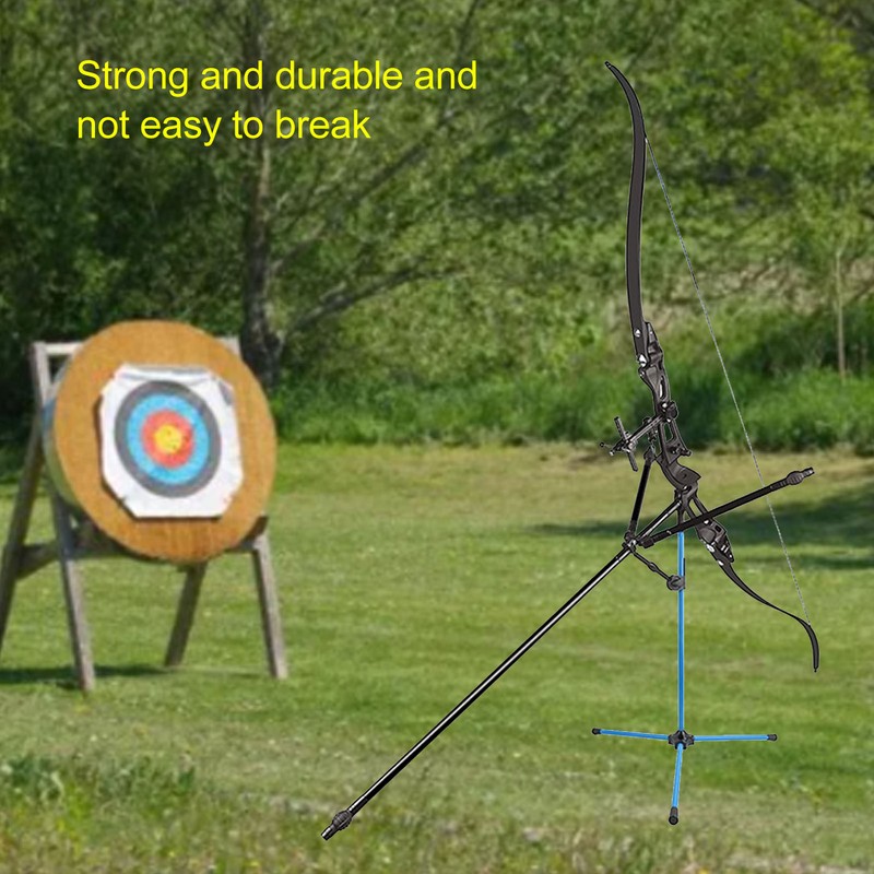 Archery Recurve Bow Stand Holder Adjustable Fiberglass Archery Bow Stand