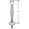 Prime-Line MP10112-1 Door Stop, Spring Steel, Satin Nickel, Rubber Tip,