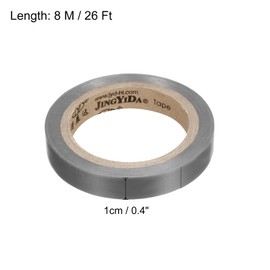 PATIKIL 26Ft Grip Finishing Tape, 2 Pack PVC Racquet Finishing Tapes Racket Accessories Sticky Seal for Tennis Badminton, Grey