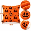 Orange Pumpkin Throw Pillow Cover for Fall Decor – Soft