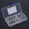 50pcs M3-M8 Stainless Steel Wing Nut Butterfly Nuts Kits for