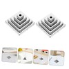 Outanaya 10pcs Small Desk Flag Holders Durable Flag Stands for