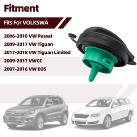 CADICATV Gas Cap Fuel Tank Cap Fits For VOLKSWA 2006-2010 VW Passat 2009-2017 VW Tiguan 2017 2018 VW Tiguan Limited VWCC VW EOS Repl.3C8-201-550-E 3C8201550E 3C0-201-550-N 3C0201550N