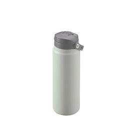 Captain Stag UE-3632 Sports Bottle, Direct Drinking, Double Stainless Steel Bottle, Vacuum Insulated, Hot or Cold Insulated, HD One-Touch Bottle, 20.3 fl oz (600 ml), Olive Gray