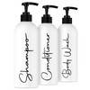 Alora 16oz Refillable Shampoo and Conditioner Dispenser Bottles - Set
