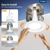Amico 5/6 inch 5CCT LED Recessed Lighting 4 Pack, 12W=100W,