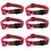 Hepplly 6-Pack Cat Collars Quick Release Reflective Kitten Collar with