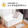 DIZLAS Cable Storage Outlet Box Power Strip Wire Storage Case