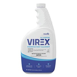 VIREX Diversey CBD540540 All Purpose Liquid Disinfectant Cleaner- Kills 99.9% of Germs and Eliminates Odors, Lemon Scent, Ready-to-Use Spray, 32-Ounce