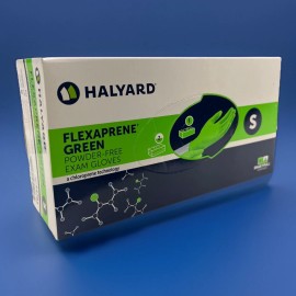 Halyard Health 44793 Flexaprene Green Exam Chloroprene Glove Small Case *READ*