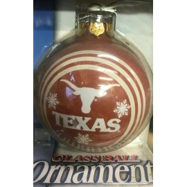 Forever Collectibles TEXAS GLASS CHRISTMAS ORNAMENT  Glass Ball  (H 2 5/8'' W 2 5/8'')