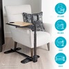 Able Life Comfortably Independent Tray Table Adjustable Bamboo Swivel TV