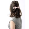 VINGTAINE Cotton Pearl Bijou Satin Ribbon Barrette Elegant Office 3D