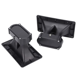 2Pcs Wide Dispersion Horn Tweeter, Wide Dispersion Horn Audio Accessories, Dual Drive Ceramic High Sensitivity Piezoelectric Speaker