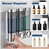 Wall-mounted automatic soap dispenser for Shampoo, hand Soap, Toothpaste, and