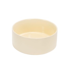 SPUNKYJUNKY 60 OZ Ceramic Dog and Cat Bowl, Modern Cute Weighted Food Water Bowl for Replacement Beige (1 Pack)