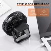 Odoland Camping Rechargeable Fan with Lantern, 7500mAh Battery Operated Fan