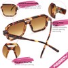 FEISEDY Retro Sunglasses for Women Men Trendy Aviator Sunglasses Classic