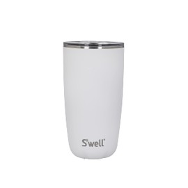 S'well Tumbler with Lid, 530ml, Moonstone, Vacuum-Insulated Travel Cup with Pop-On Lid, for Hot and Cold Beverages, On-the-Go up to 12h Cold/4h Hot