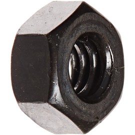 Steel Hex Nut, Black Oxide Finish, Grade 5, ASME B18.2.2, 1/2"-13 Thread Size, 3/4" Width Across Flats, 7/16" Thick (Pack of 25)