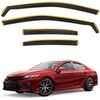 CXZHAZD Shatterproof in-Channel Rain Guards for Toyota Camry 2018-2024, Clip-on