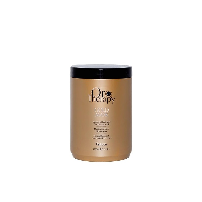 Fanola Orotherapy Gold Mask, Maschera Illuminante per Tutti i Tipi