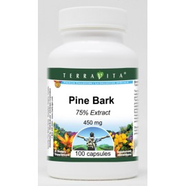 Pine Bark 75% - 450 mg (100 Capsules, ZIN: 521817) - 2 Pack